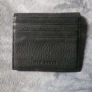Ted Baker | Black Leather Card Case/Wallet (NWOT)